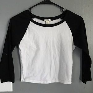 XS baseball tee crop